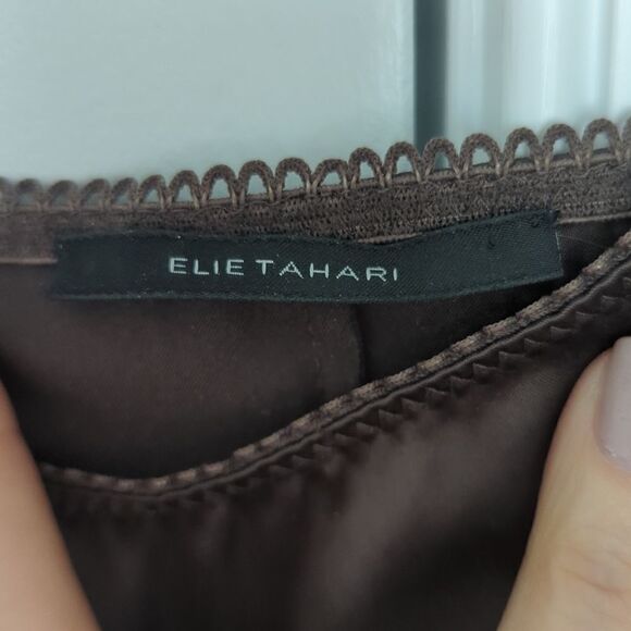 Elie Tahari Crochet Mini Dress Embroidered Small - Picture 8 of 11